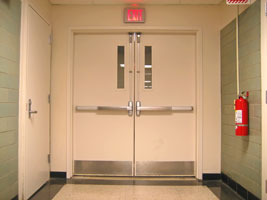 Commercial fire rated doors